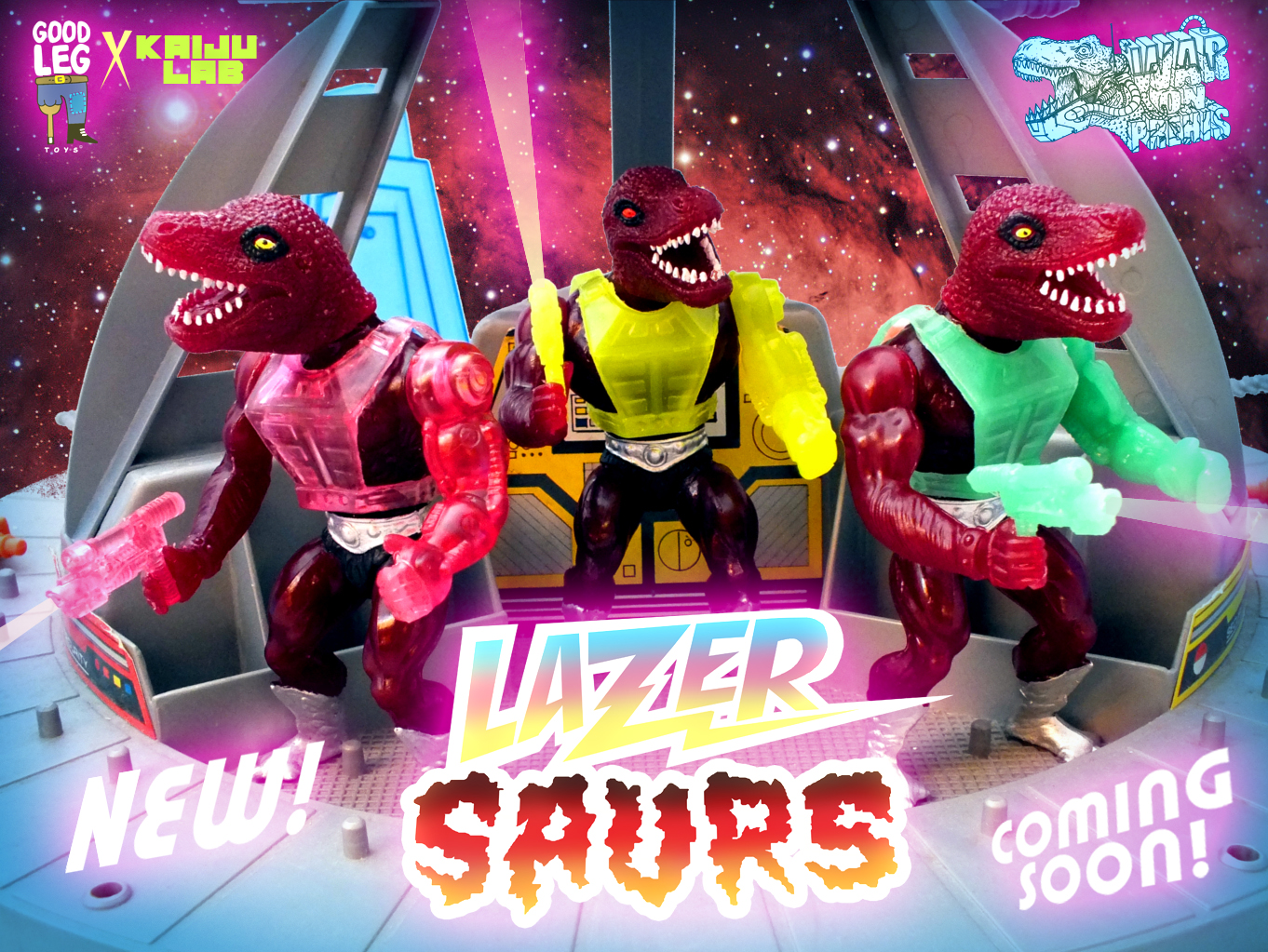 5 lazer saurs